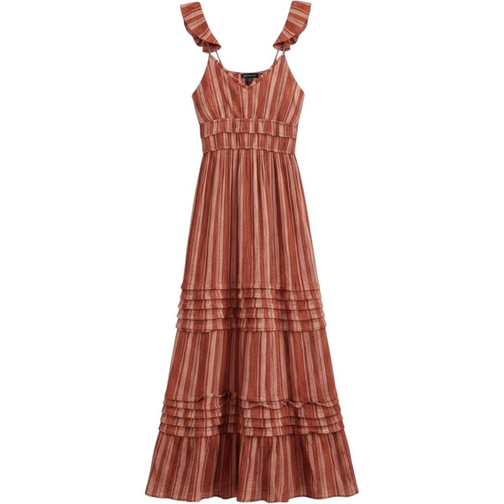 Max + Ash Tiered Maxi Dress Womens Size XL